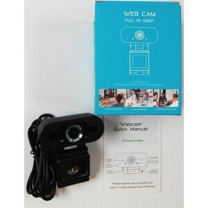 Full HD 1080p Webcam for Meetings, Streaming, Desktop, Laptop, PC - Built-in Mi